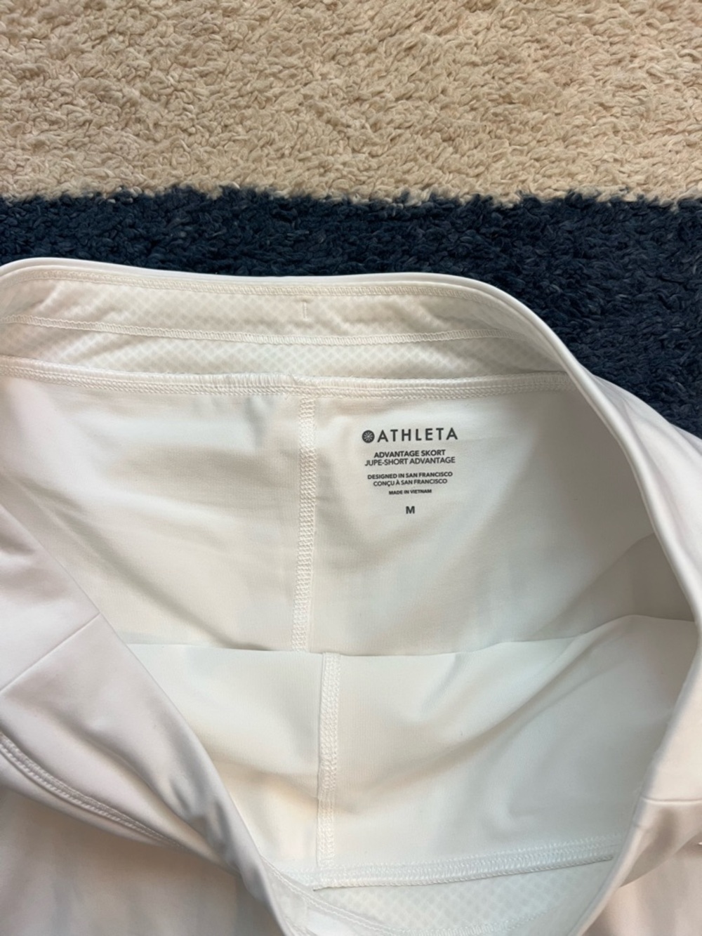 NWT Athleta White Tennis Skirt Womens Size Medium - Picture 2 of 5